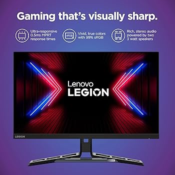 LEGION 27型ゲーミングモニター / WQHD / IPS / 180Hz レノボ、180Hz駆動/0.5ms対応の湾曲ゲーミングモニター。27型と
